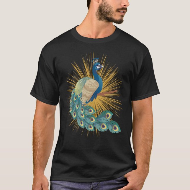 Camiseta Beautiful Peacock Delightful Cheerful Animal (Anverso)