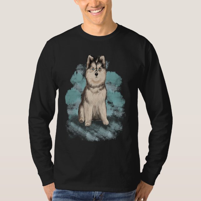 Camiseta Beautiful Siberian Husky (Anverso)