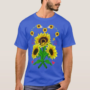 Camiseta Beautiful Sunflower Heart Yellow Flowers Love Sunf