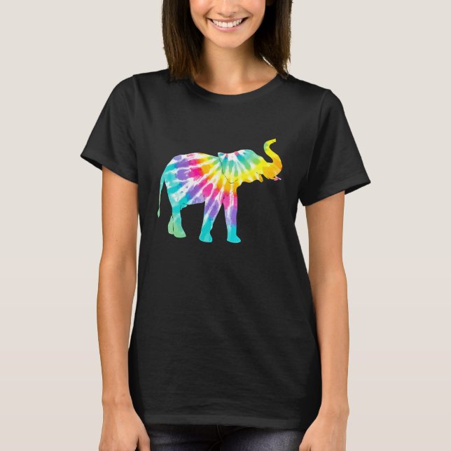Camiseta Beautiful Tie Dye Elephant (Anverso)