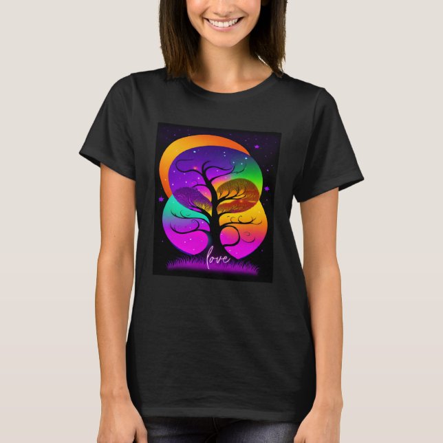 Camiseta Beautiful Vibrant Tree Nature s Beauty  2 (Anverso)