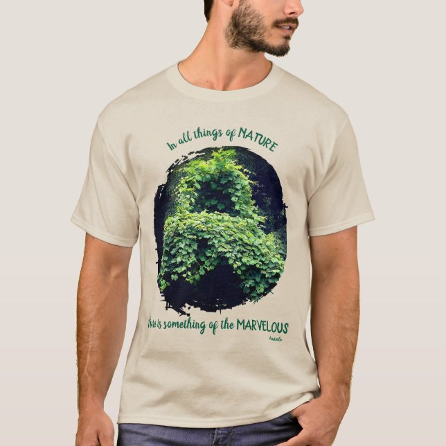 Camiseta Beauty In Nature Vines Inspirational Quote  (Anverso)