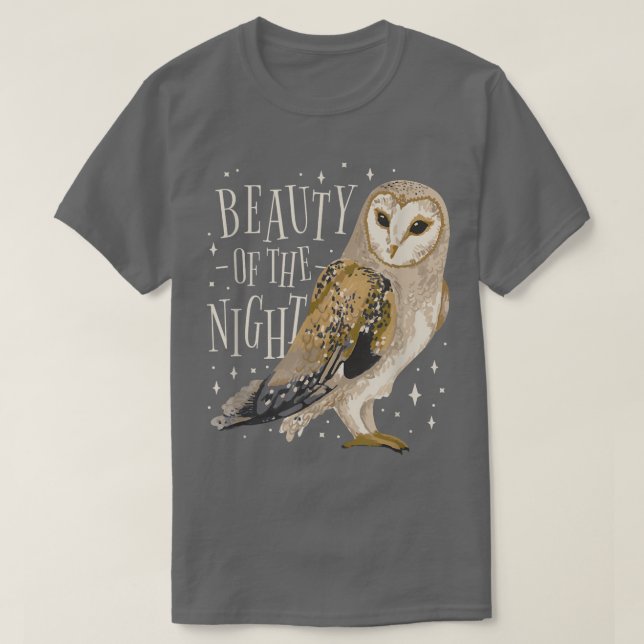 Camiseta Beauty Of The Night Halloween Owl  (Diseño del anverso)