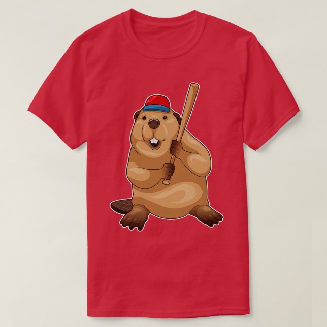 Camiseta Beaver Bab de Béisbol (Diseño del anverso)