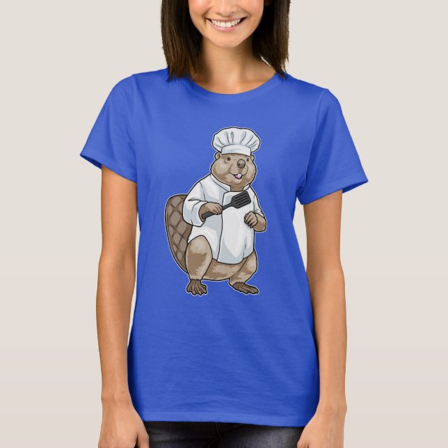 Camiseta Beaver Cook Spatula Cooking (Anverso)