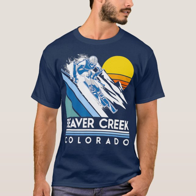 Camiseta Beaver Creek Colorado Retro Ski (Anverso)