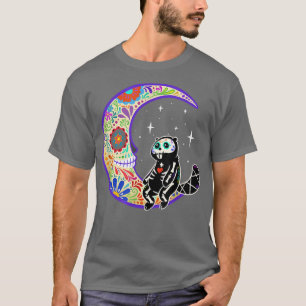 Camiseta Beaver Dia de Los Muertos Skeleton Sugar Skull T-S