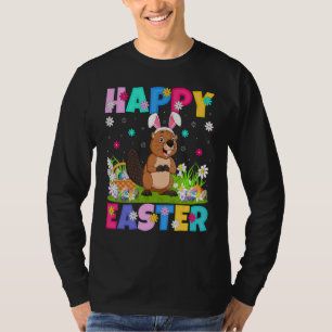 Camiseta Beaver Happy Easter Bunny Beaver Easter Sunday