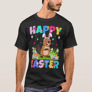 Camiseta Beaver Happy Easter Bunny Beaver Easter Sunday