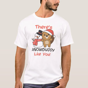 Camiseta Beaver, hay un muñeco de nieve como Snowman Pun