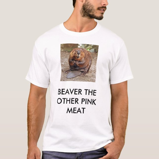 CAMISETA BEAVER LA OTRA CARNE ROSADA (Anverso)