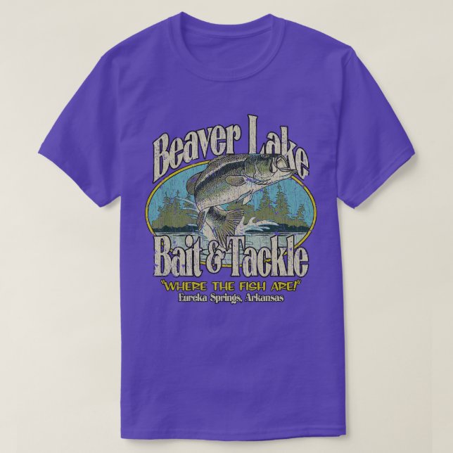 Camiseta Beaver Lake Bait Tackle 1973 (Diseño del anverso)