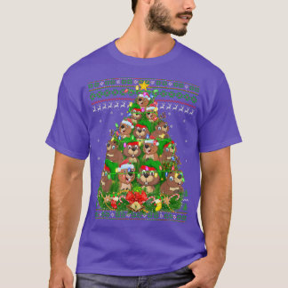 Camiseta Beaver Lover Xmas ilumina a Navidades de castores
