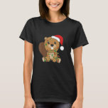 Camiseta Beaver Merry Christmas Winter Animals Beaver Chris<br><div class="desc">Beaver Feliz Navidad Invierno Animales Beaver Navidades 1.</div>