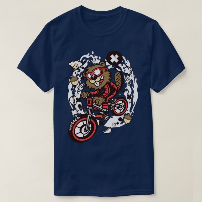 Camiseta Beaver Mountain Biker (Diseño del anverso)