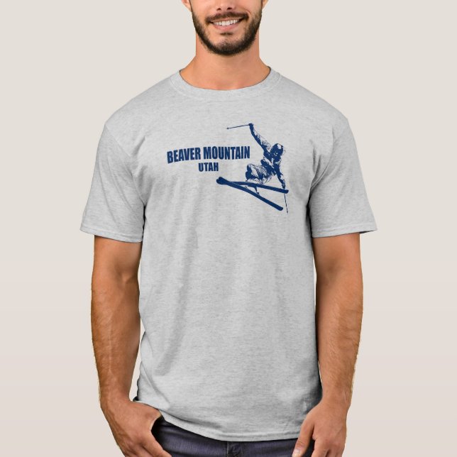 Camiseta Beaver Mountain Resort Utah Skier (Anverso)