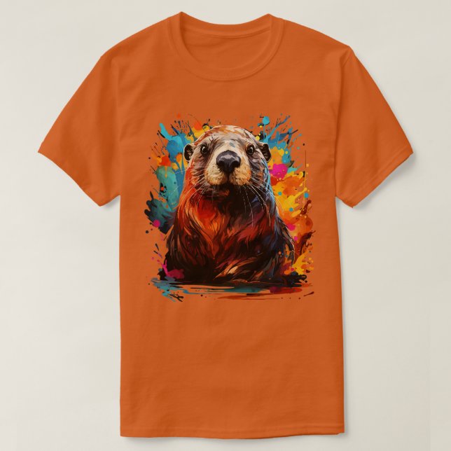 Camiseta Beaver Rainbow (Diseño del anverso)