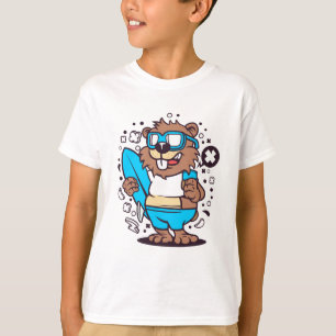 Camiseta Beaver Surfing