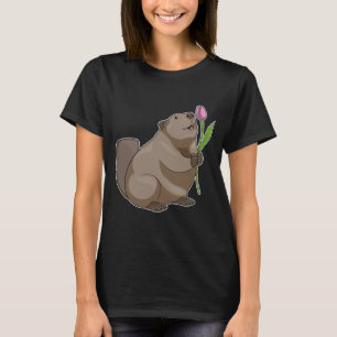 Camiseta Beaver Tulip Flower