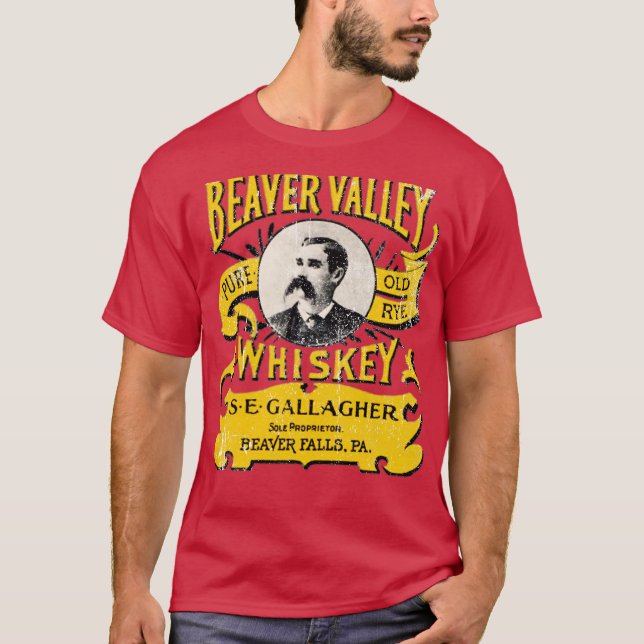 Camiseta Beaver Valley Whiskey - Beaver Falls, PA (Anverso)