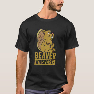 Camiseta Beaver Whisperer Guardar un árbol comer un castor