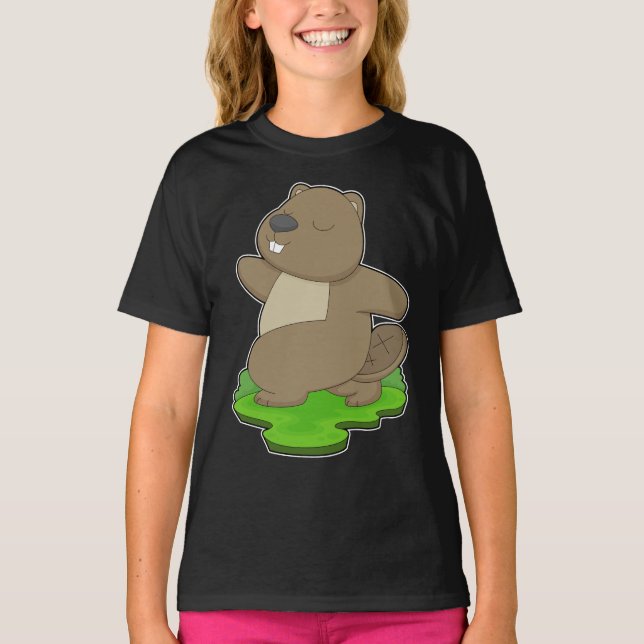 Camiseta Beaver Yoga Fitness Gymnastics (Anverso)