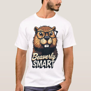 Camiseta Beaverly Smart - Gráfica divertida de castores con