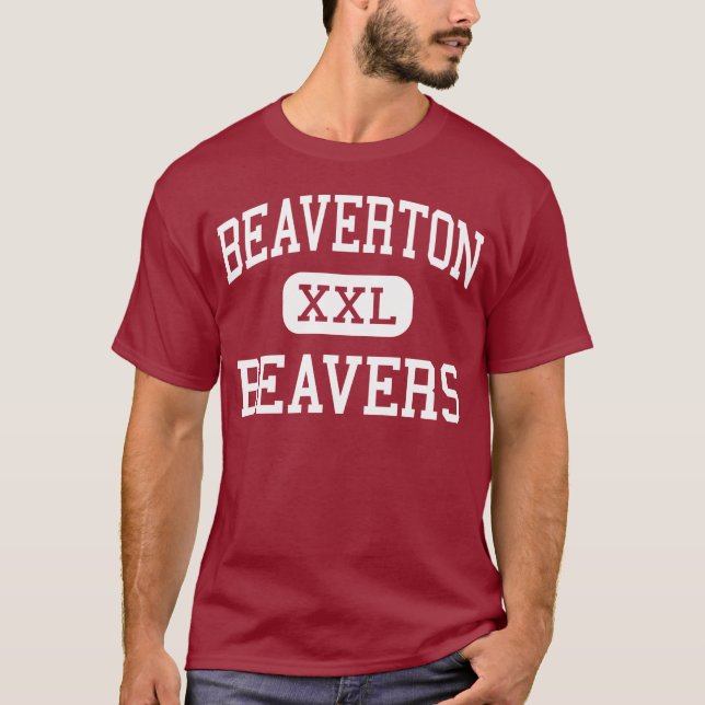 Camiseta Beaverton - castores - alto - Beaverton Michigan (Anverso)