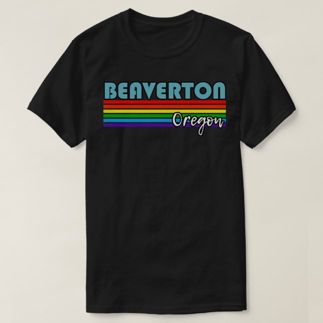 Camiseta Beaverton Oregon Pride Beaverton regalo LGBTQ (Diseño del anverso)
