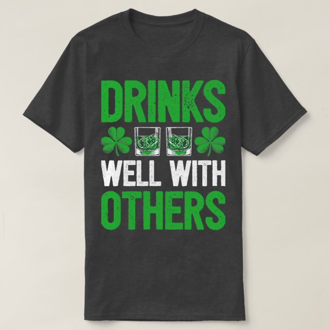 Camiseta Beba Bien Con Otros Día De Sta Patrocinadores Para (Diseño del anverso)