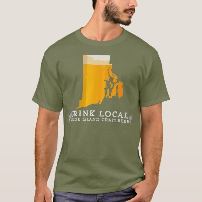 Camiseta Beba Buena Craft Local Beer Rhode Island T Shirt (Anverso)