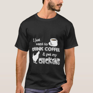 Camiseta Beba Café Y Mascota Mi Granjero De Pollos