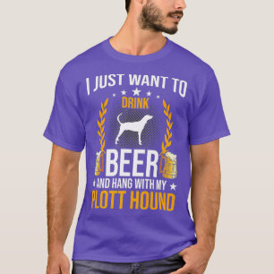 Camiseta Beba Cerveza Y Cuelga Con Mi Perro Colocado En El