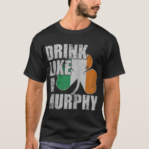 Camiseta Beba Como Un Murphy Irlandés De St Patricks Day Zi