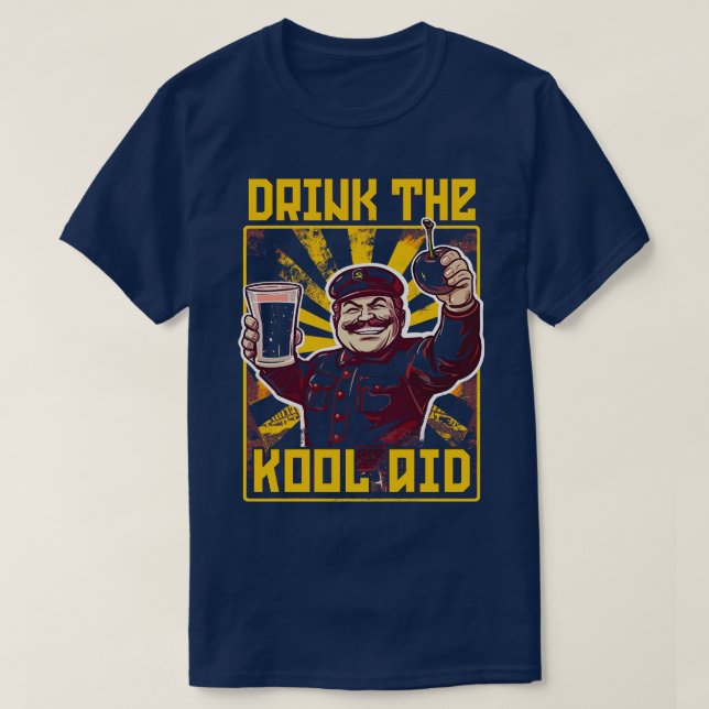 Camiseta Beba el Meme Comunista Retro de KoolAid (Diseño del anverso)