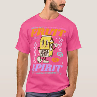 Camiseta Beba Fruta De La Botella De Leche Cristiana De Esp