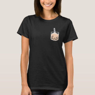 Camiseta Beba té Boba cada vez Boba Tea Fake Pocket