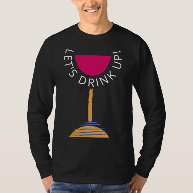 Camiseta Bebamos vino rojo (Anverso)