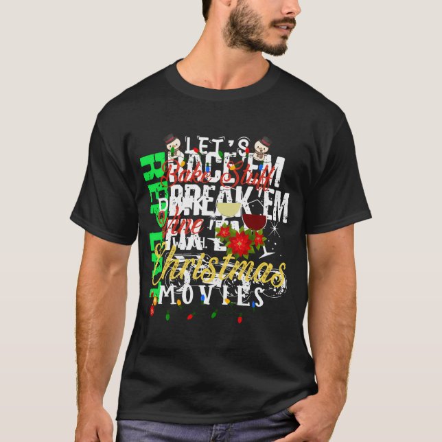 Camiseta Bebamos Vino Y Veamos Navidades Mo (Anverso)