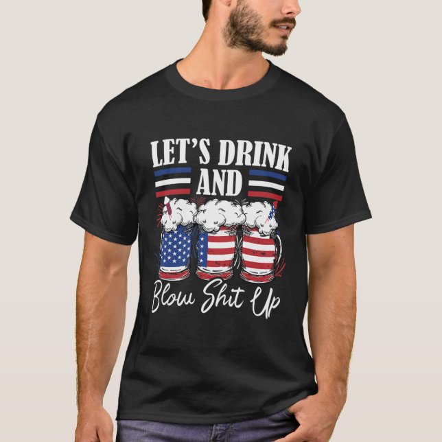 Camiseta Bebamos y soplemos fuegos artificiales (Anverso)