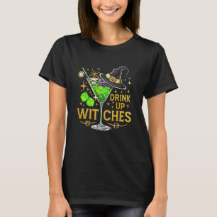 Camiseta Beban Brujas Martini de Halloween Alcohol Espeluzn