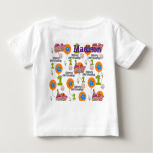 Camiseta bebé #1 cumpleaños feliz cumpleaños prime