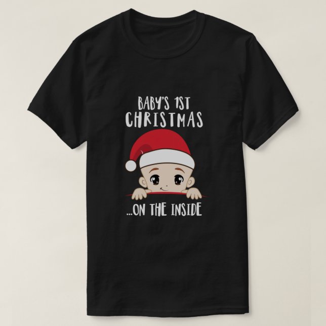 Camiseta Bebé 1 Navidades En La Mamá Interior Para Ser Cris (Diseño del anverso)