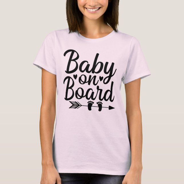 Camiseta Bebé a bordo (Anverso)