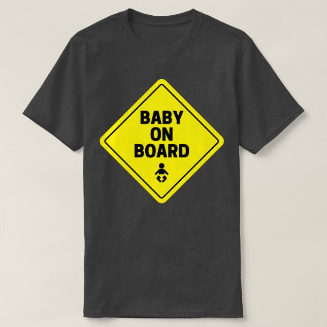 Camiseta Bebé a bordo Gran diseño para la esperada mamá (Diseño del anverso)