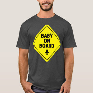 Camiseta Bebé a bordo Gran diseño para la esperada mamá