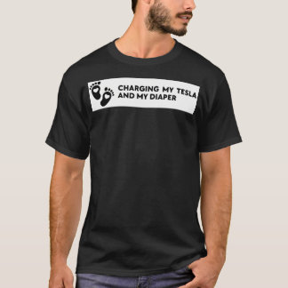 Camiseta Bebé A Bordo Para Tesla, Pegatina De Parachoques,