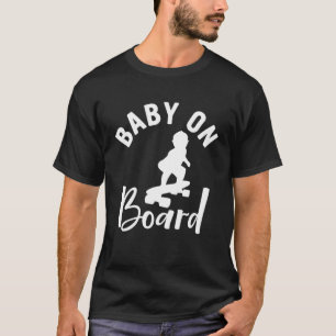 Camiseta Bebé a bordo Skateboard Surf Solar Oposits Mem