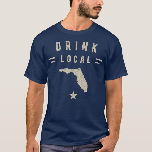 Camiseta Bebe a los amantes de la cerveza de Florida (Anverso)