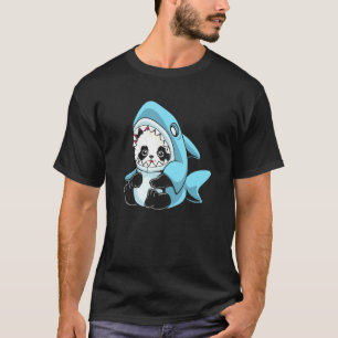Camiseta Bebé adorable Panda Shark